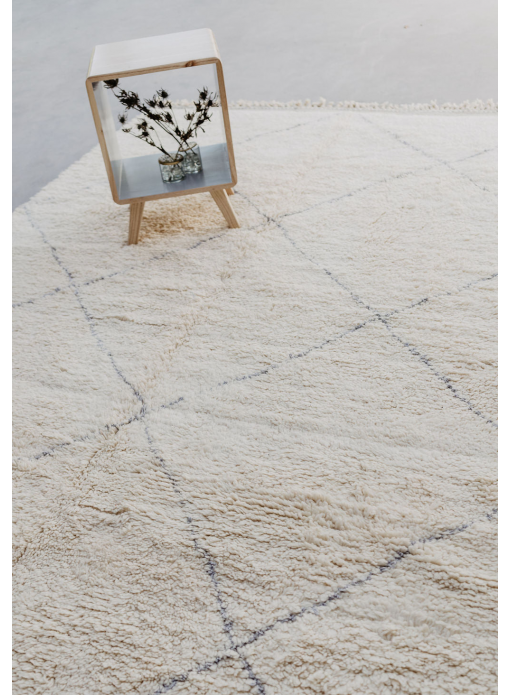 Beni Ouarain Tapis 100% laine, Fabrication artisanale Maroc.