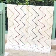 Tapis Kilim 100% laine, Fabrication artisanale Maroc