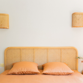 Tête de lit en cannage et rotin naturel 2 pers. 160cm JACK