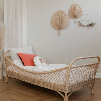 Lit enfant 70 x 140 cm en rotin Raja