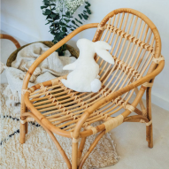 Fauteuil enfant en rotin naturel JUNE