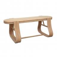 Banc rotin et cannage 120CM - GILI