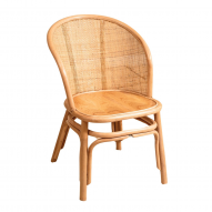 Fauteuil junior rotin et cannage naturel