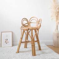 Tabouret enfant en rotin BALI