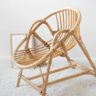 Fauteuil enfant en rotin naturel JAHE