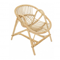 Fauteuil enfant en rotin naturel JAHE