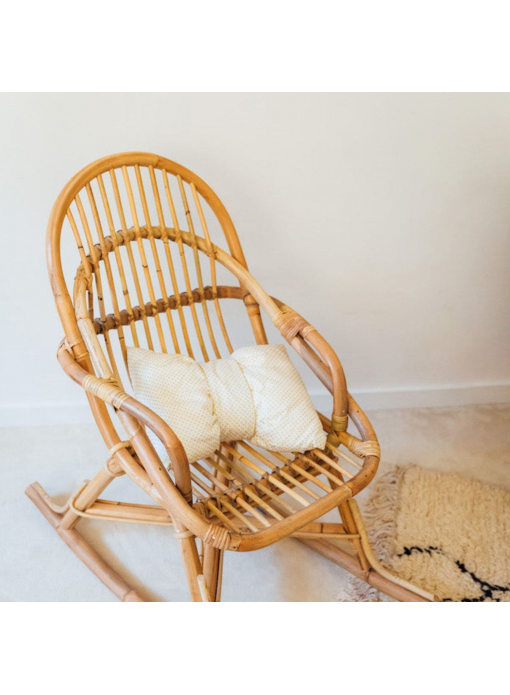 Rocking-chair enfant en rotin naturel JUNE