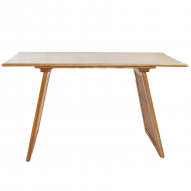 Bureau - Console en bois de mindy et cannage WOCCA