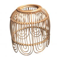 Suspension en rotin naturel 25cm JUNE, dimensions