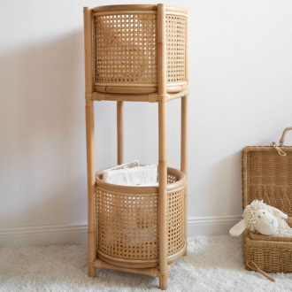 Rangement en rotin et cannage naturel JACK