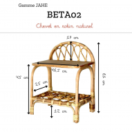 Chevet en rotin naturel JAHE