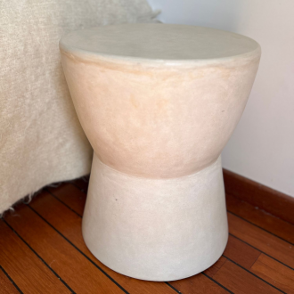 Table d’appoint Tadelaakt écru - 45cm