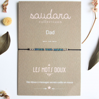 Bracelet message - Dad - Plaqué argent