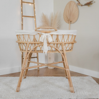 Habillage en gaze de coton pour Couffin 30x70cm June