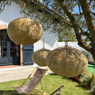 Suspension osier rond 40 cm...