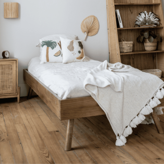 Lit simple bois 90 cm WOCCA