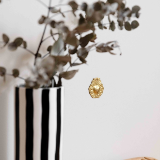 Ex-Voto laiton cœur ananas