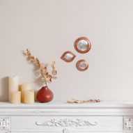 Set de 3 miroirs en laiton