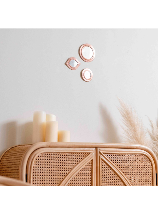 Set de 3 miroirs en laiton