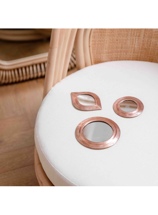 Set de 3 miroirs en laiton