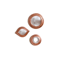 Set de 3 miroirs en laiton