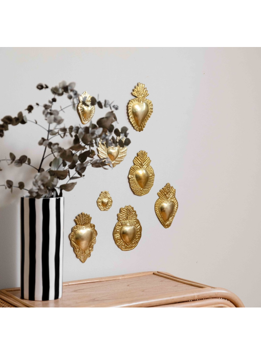 Ex-Voto laiton cœur duo