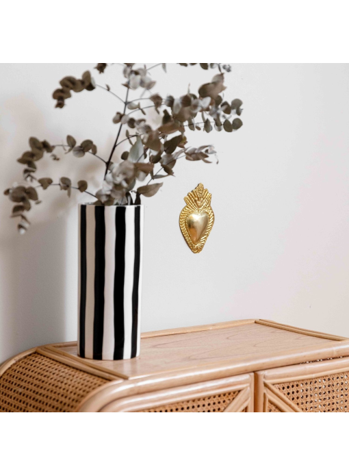 Ex-Voto laiton cœur duo