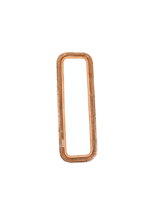 Miroir sur pied 150x50cm rotin Java