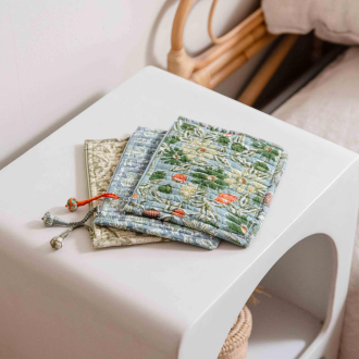 pochette coton green