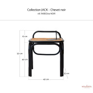 Chevet Jack noir