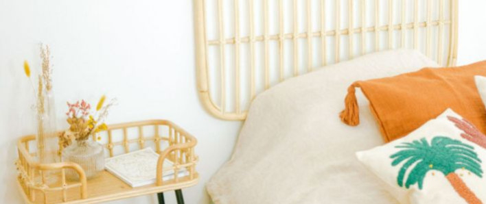 Rotin + bois clair + lin : trio gagnant de l’automne